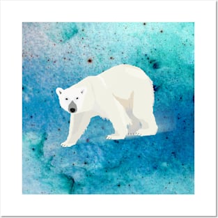 Polar bear (bg) Posters and Art